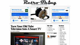 What Retrothing.com website looked like in 2020 (4 years ago)
