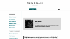 What Rizeldelano.com website looked like in 2020 (4 years ago)