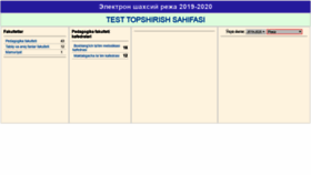 What Reja-tf.tdpu.uz website looked like in 2020 (4 years ago)