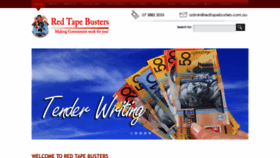 What Redtapebusters.com website looked like in 2020 (4 years ago)