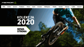 What Rowerymerida.pl website looked like in 2020 (4 years ago)