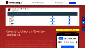 What Reverse-lookup.co website looked like in 2020 (4 years ago)