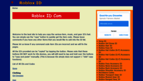 What Robloxid.com website looked like in 2020 (4 years ago)
