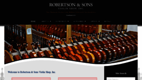 What Robertsonviolins.com website looked like in 2020 (4 years ago)