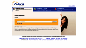What Radaris.it website looked like in 2020 (4 years ago)