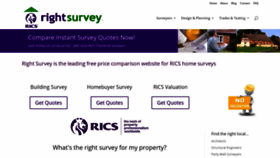 What Rightsurvey.co.uk website looked like in 2020 (4 years ago)