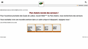 What Recrutement.parcasterix.fr website looked like in 2020 (4 years ago)