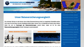 What Reiseversicherungsvergleich.com website looked like in 2020 (4 years ago)