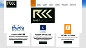 What Rheaholding.cz website looked like in 2020 (4 years ago)