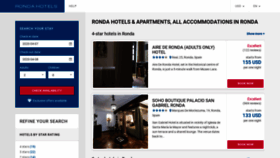 What Ronda-hotels.com website looked like in 2020 (4 years ago)