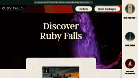 What Rubyfalls.com website looked like in 2020 (4 years ago)