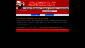 What Rojadirecta.fr website looked like in 2020 (4 years ago)
