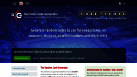 What Randomcodegenerator.com website looked like in 2020 (4 years ago)