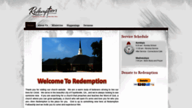 What Redemptionfellowship.org website looked like in 2020 (4 years ago)