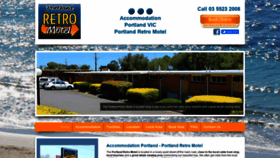 What Retromotel.com.au website looked like in 2020 (4 years ago)
