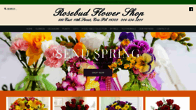 What Rosebudflowershop.com website looked like in 2020 (4 years ago)