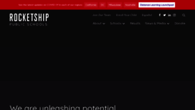 What Rocketshipschools.org website looked like in 2020 (4 years ago)