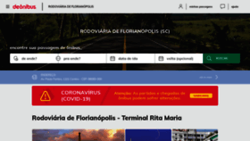 What Rodoviariadeflorianopolis.com website looked like in 2020 (4 years ago)
