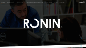 What Ronin.com website looked like in 2020 (4 years ago)