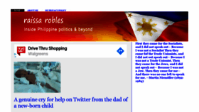 What Raissarobles.com website looked like in 2020 (4 years ago)