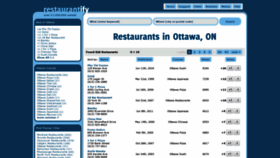 What Restaurantify.ca website looked like in 2020 (4 years ago)