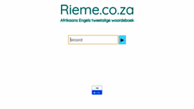 What Rieme.co.za website looked like in 2020 (4 years ago)