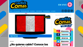What Radiocomas.com.pe website looked like in 2020 (4 years ago)