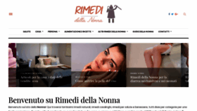 What Rimedinonna.com website looked like in 2020 (4 years ago)