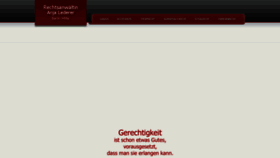 What Rechtsanwaeltin-lederer.de website looked like in 2020 (4 years ago)