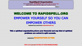What Rapidspell.org website looked like in 2020 (4 years ago)