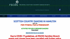 What Rscdshamilton.org website looked like in 2020 (4 years ago)
