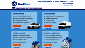 What Rightsure.co.uk website looked like in 2020 (4 years ago)