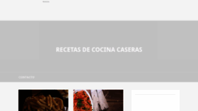 What Recetaspicuna.com website looked like in 2020 (4 years ago)