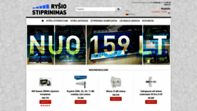 What Rysiostiprinimas.lt website looked like in 2020 (4 years ago)