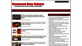 What Restaurantnewsrelease.com website looked like in 2020 (4 years ago)