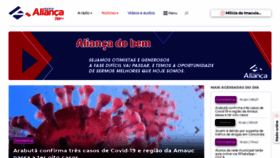 What Radioalianca.com.br website looked like in 2020 (4 years ago)