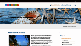 What Reisego.de website looked like in 2020 (5 years ago)