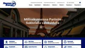 What Raumanenergia.fi website looked like in 2020 (4 years ago)