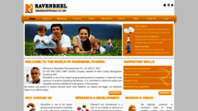 What Ravenbhelpharma.net website looked like in 2020 (4 years ago)