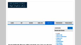 What Resumo-das-novelas.com website looked like in 2020 (4 years ago)