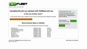 What Raveaboutit.com.au website looked like in 2020 (4 years ago)