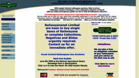 What Railwayana.net website looked like in 2020 (4 years ago)