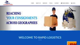 What Rapidlogisticsindia.com website looked like in 2020 (4 years ago)