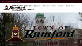 What Rumfordme.org website looked like in 2020 (4 years ago)