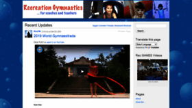 What Recgymnastics.com website looked like in 2020 (4 years ago)