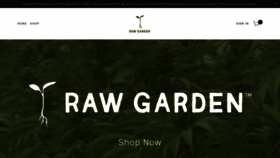 What Rawgarden.co website looked like in 2020 (4 years ago)