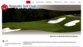 What Rosevillegolf.com.au website looked like in 2020 (4 years ago)