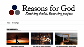 What Reasonsforgod.org website looked like in 2020 (4 years ago)