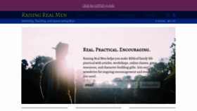 What Raisingrealmen.com website looked like in 2020 (3 years ago)