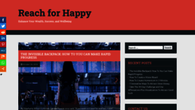 What Reachforhappy.com website looked like in 2020 (3 years ago)